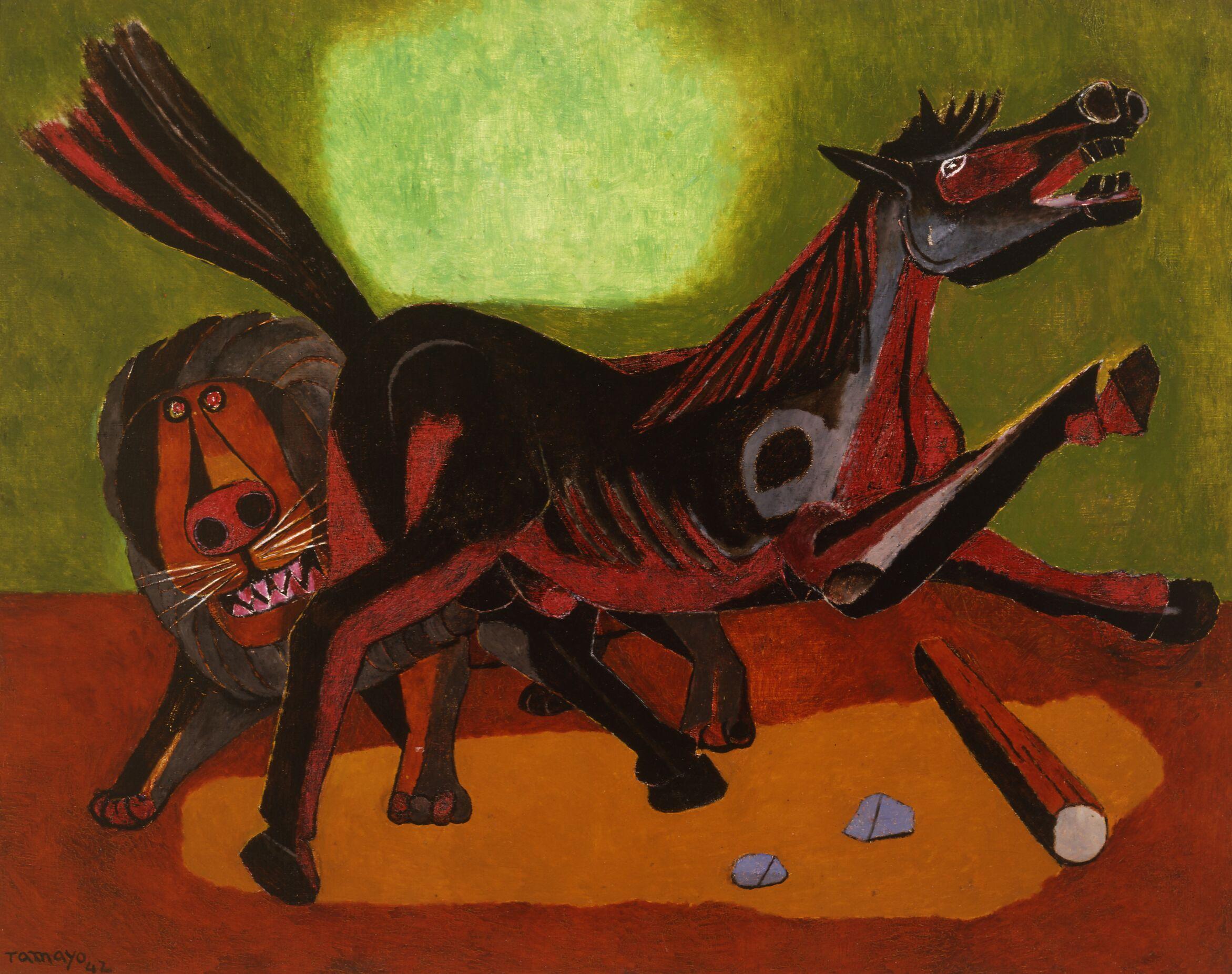 Rufino Tamayo At The Smithsonian American Art Museum From Mexico To   Tamayo Lion And Horse Preview 