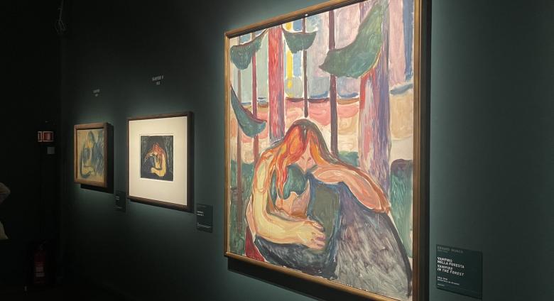 A room of the exhibition, Edvard Munch: Inner Fire.  