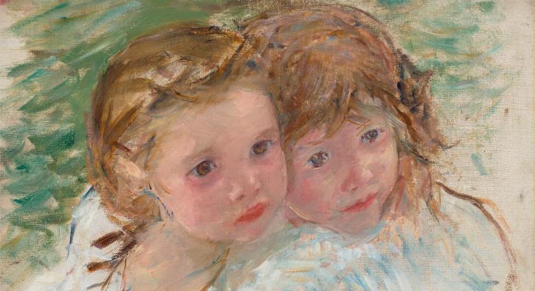 mary cassatt painting of two young girls