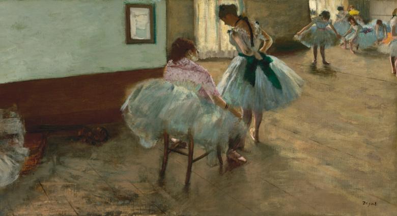 Edgar Degas painting of ballerinas