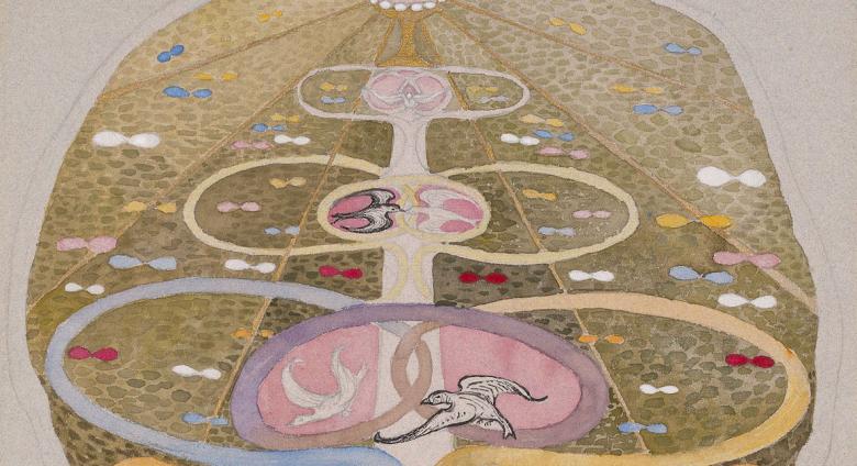 Hilma af Klint, Tree of Knowledge, No. 1, 1913-1915 detail of