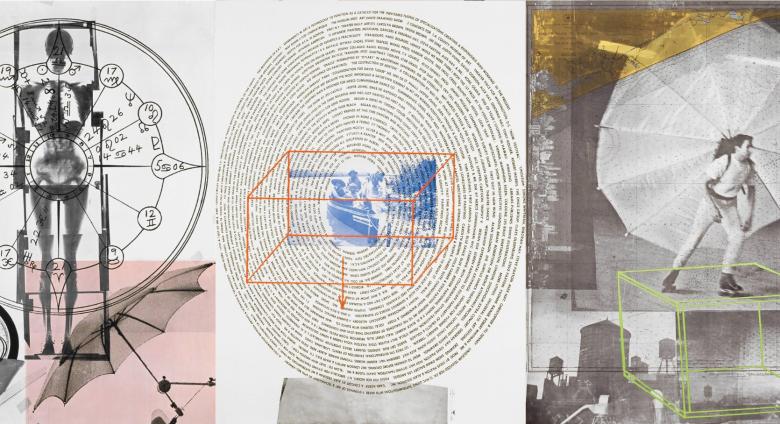 Robert Rauschenberg.Visual Autobiography, 1968. Photolithograph on paper, three parts.