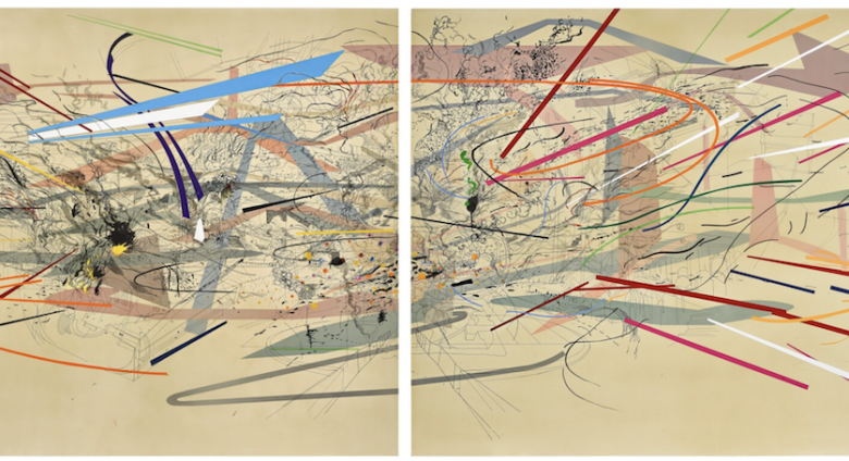 Julie Mehretu, Untitled, 2001. Via Sotheby's