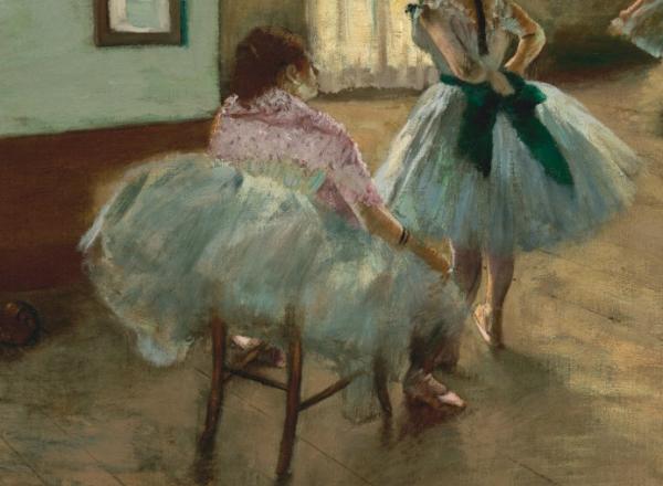 Edgar Degas painting of ballerinas