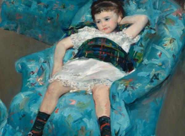 Little Girl in a Blue Armchair, 1877–78. Oil on canvas, 35 1/4 × 51 1/8 in. (89.5 × 129.9 cm). National Gallery of Art, Washington, DC: Collection of Mr. and Mrs. Paul Mellon, 1983.1.18