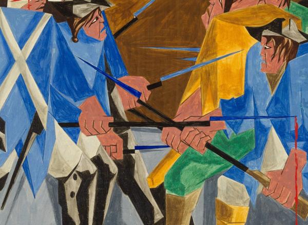 Jacob Lawrence painting