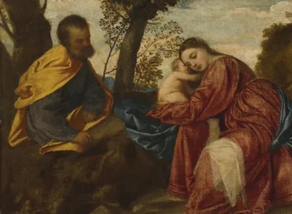 Rest on the Flight into Egypt by Titian, c.1510
