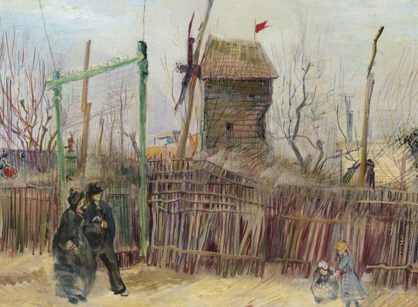 Vincent Van Gogh, Scène de rue à Montmartre, 1887. 