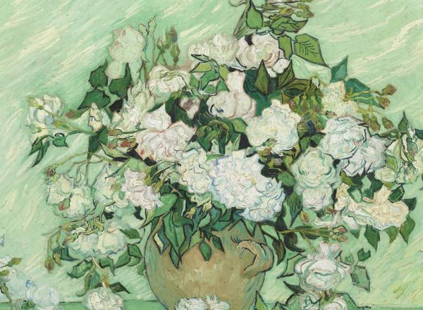 Vincent van Gogh, Roses, 1890. Oil on canvas. National Gallery of Art, Washington, DC.