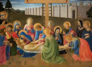 Fra Angelico — Lamentation over dead Christ 1440Fra Angelico — Lamentation over dead Christ 1440