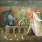 Leonora Carrington, Rabinos (the Rabbis), 1960. Oil on Canvas. 15 1⁄4 x 23 1⁄4 in. (38.735 x 59.055 cm). © Leonora Carrington / Arts Rights Society (ARS), New York.